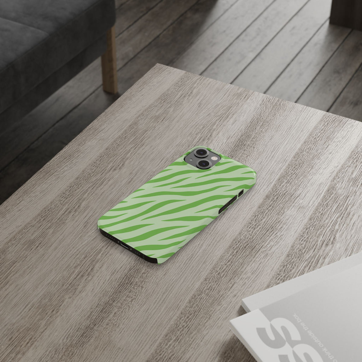 Green Zebra — Slim iphone Case