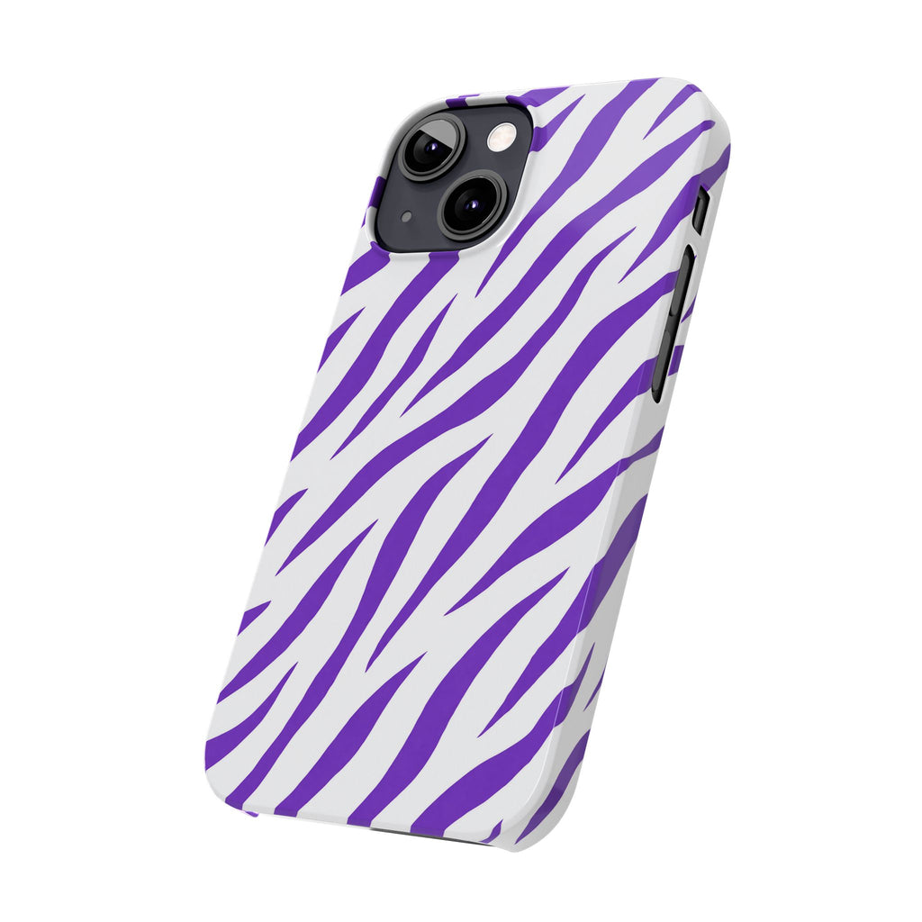 Purple Zebra  — Slim iphone Case
