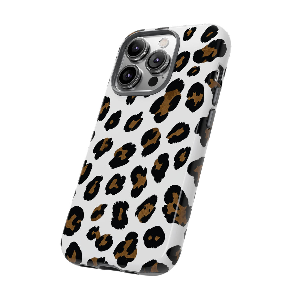 White Classic Leopard — Tough iphone case