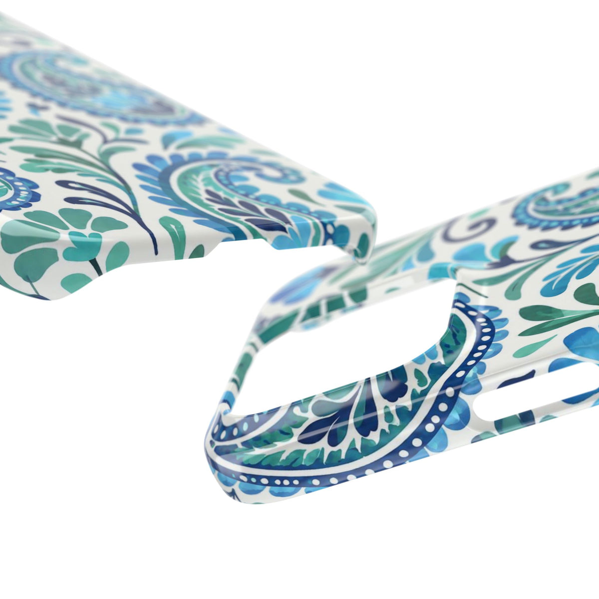 Blue Paisley Pattern— Slim Case for iPhone