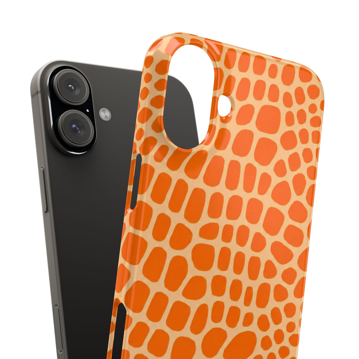 Orange Gator— Slim iphone Case