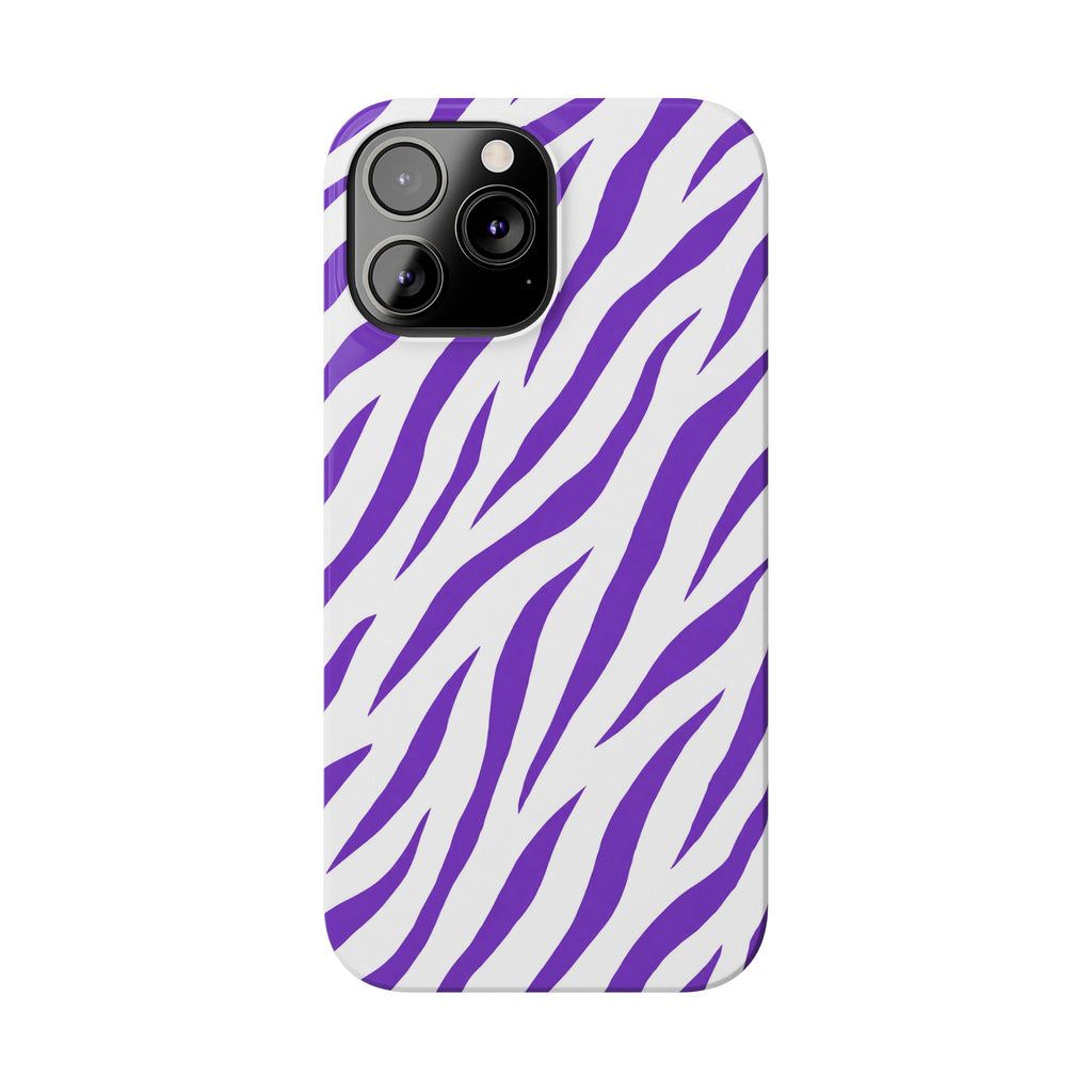 Purple Zebra  — Slim iphone Case