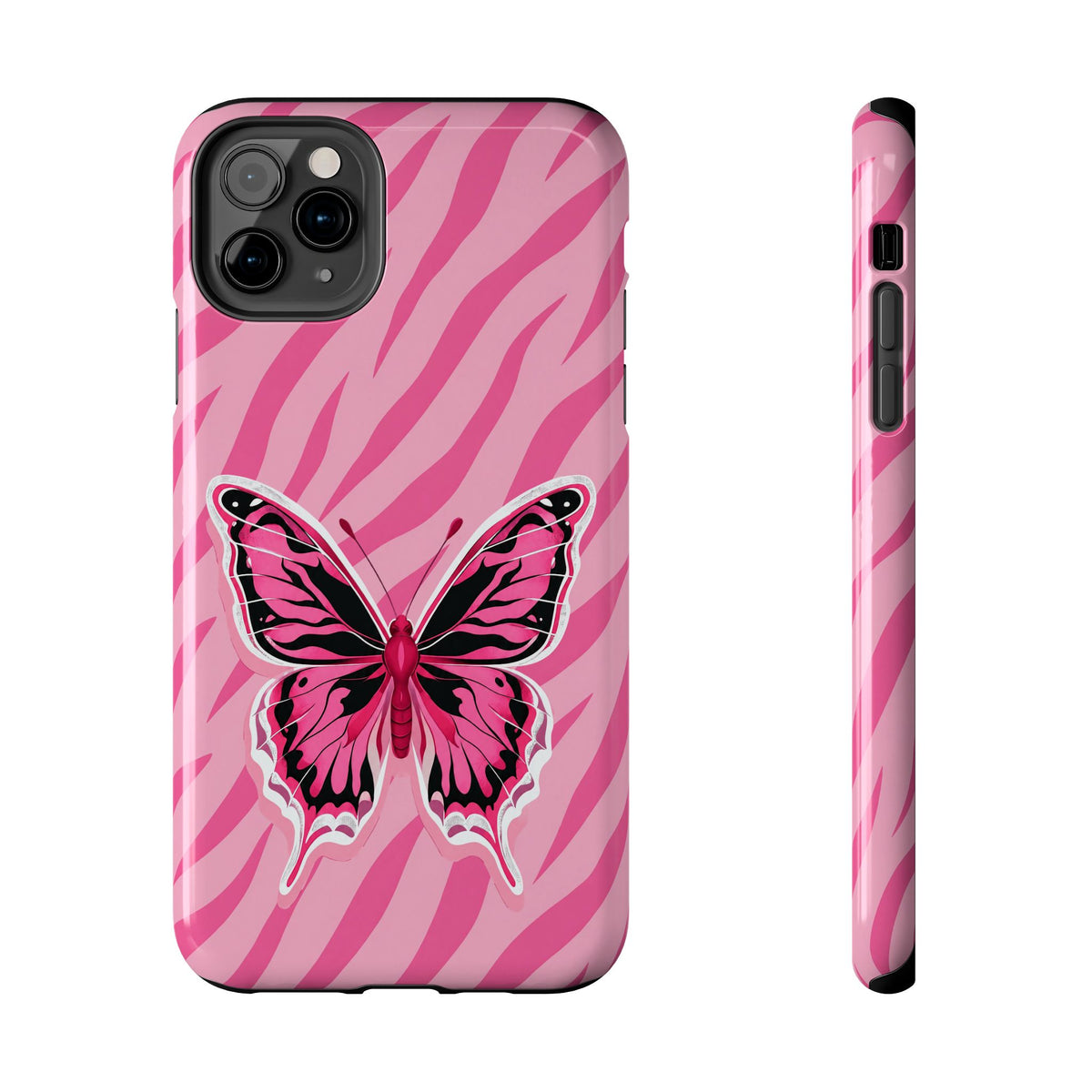 Pink Butterfly - Tough Phone Case