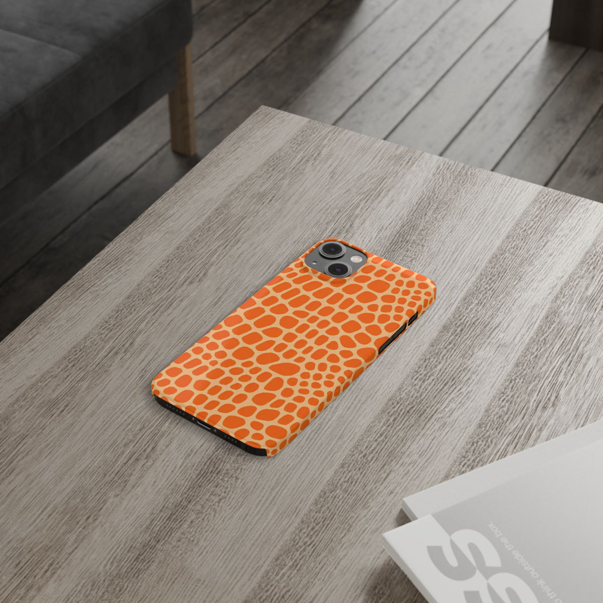 Orange Gator— Slim iphone Case