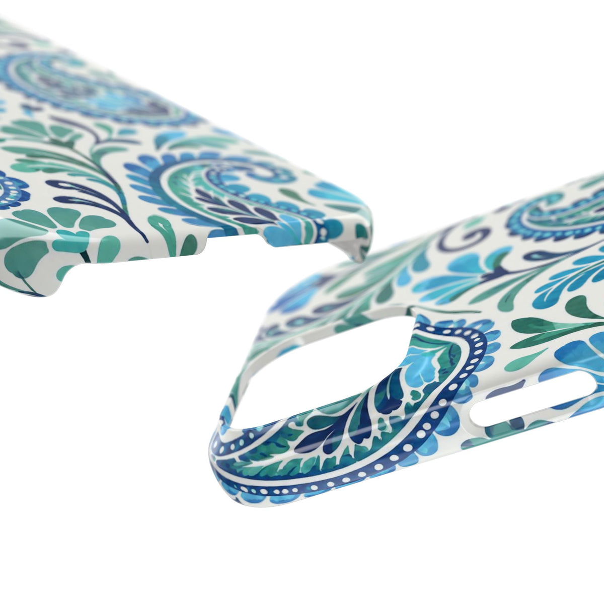 Blue Paisley Pattern— Slim Case for iPhone