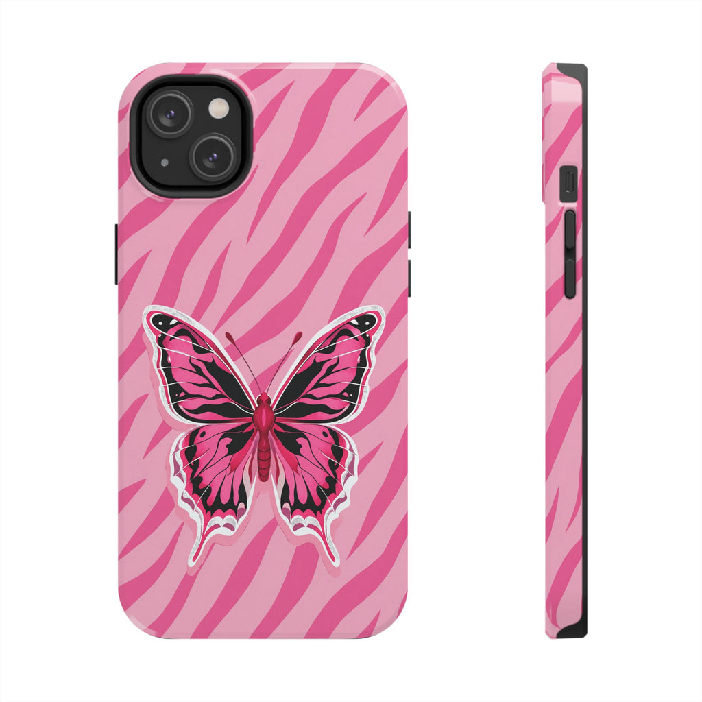 Pink Butterfly - Tough Phone Case
