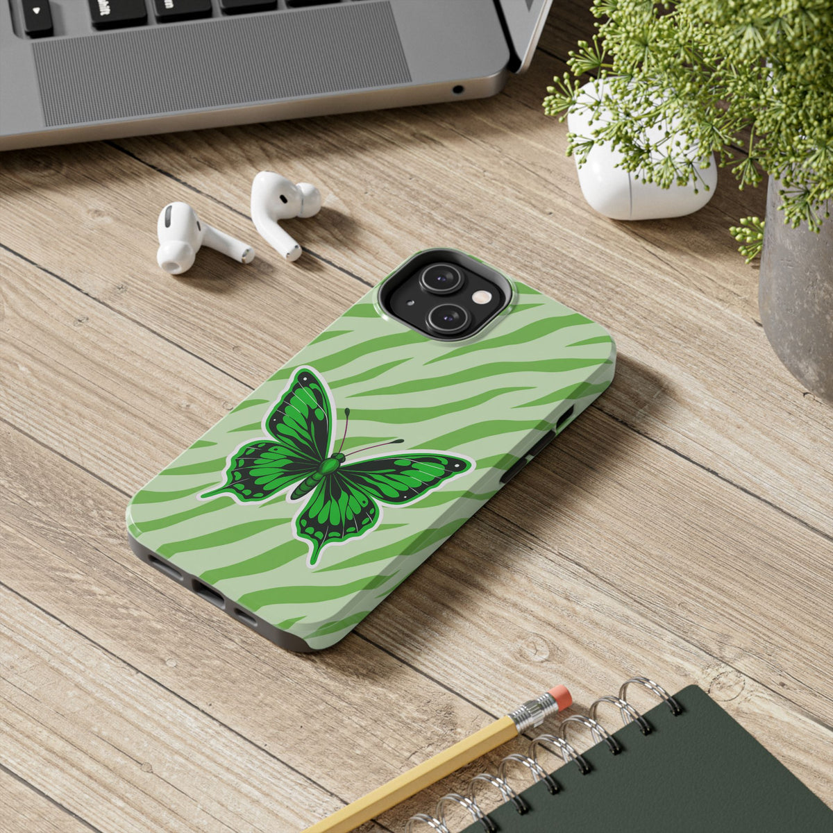 Green Butterfly - Tough Phone Case