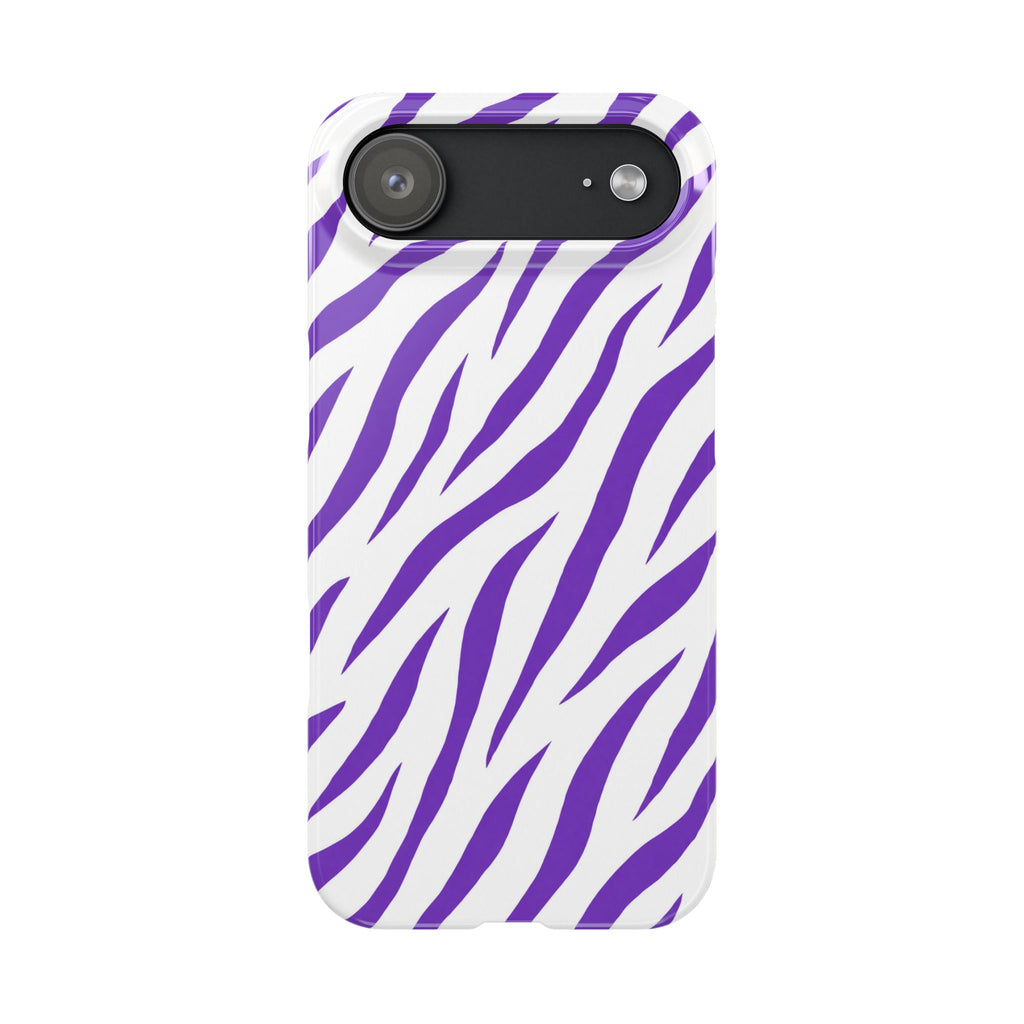 Purple Zebra  — Slim iphone Case