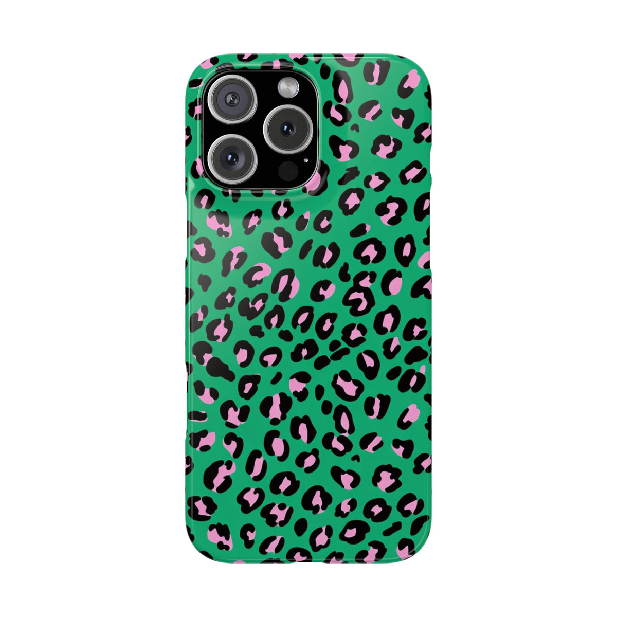 Green & Pink Leopard — Slim iphone Case