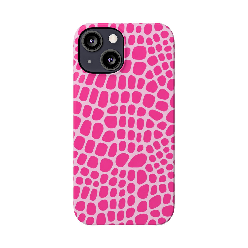 Pink Gator — Slim iphone Case