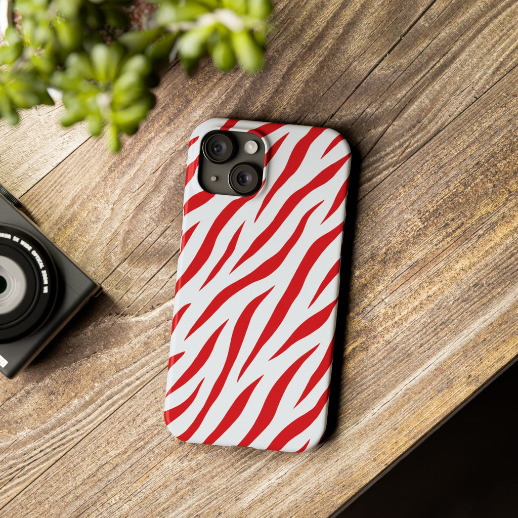 Red Zebra — Slim iphone Case
