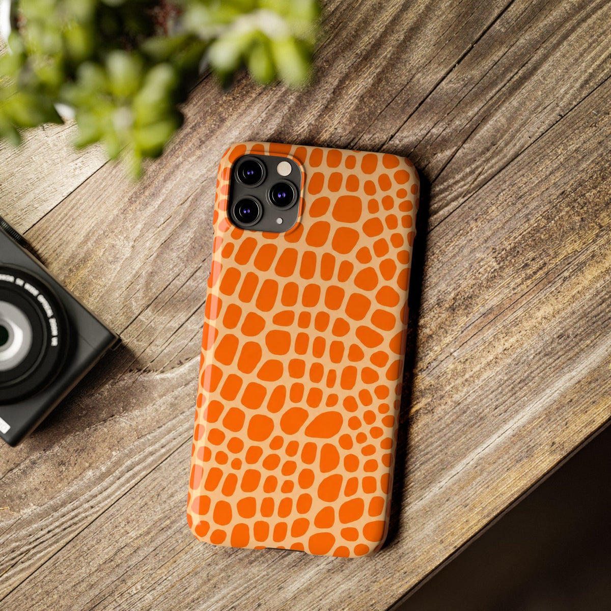 Orange Gator— Slim iphone Case