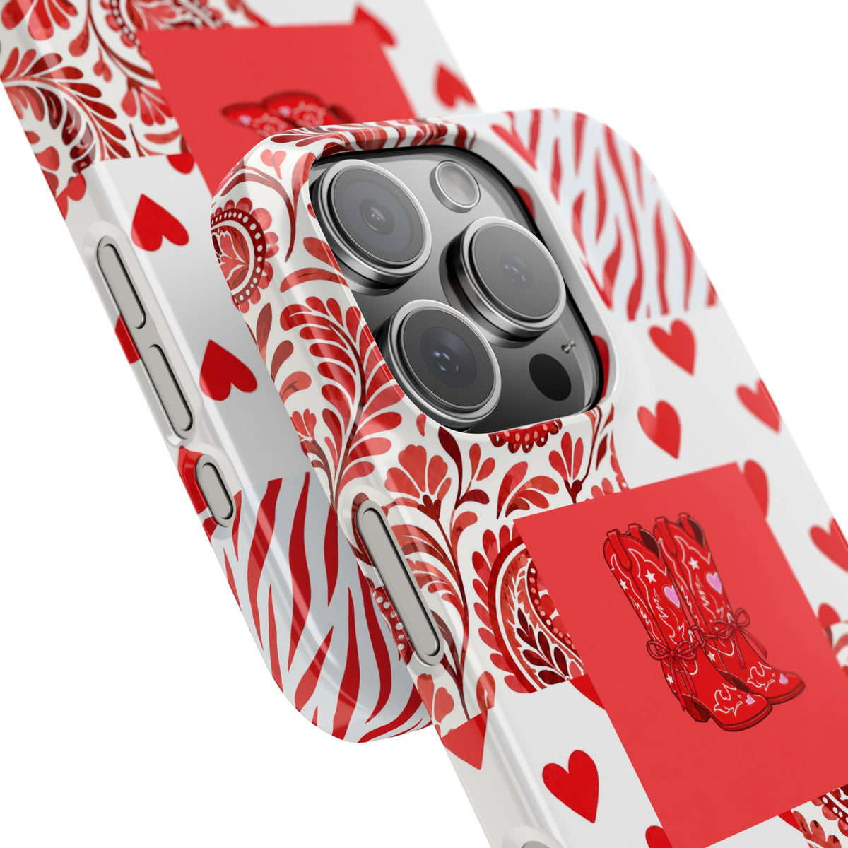 Red Boot Multi Pattern— Slim iPhone Case