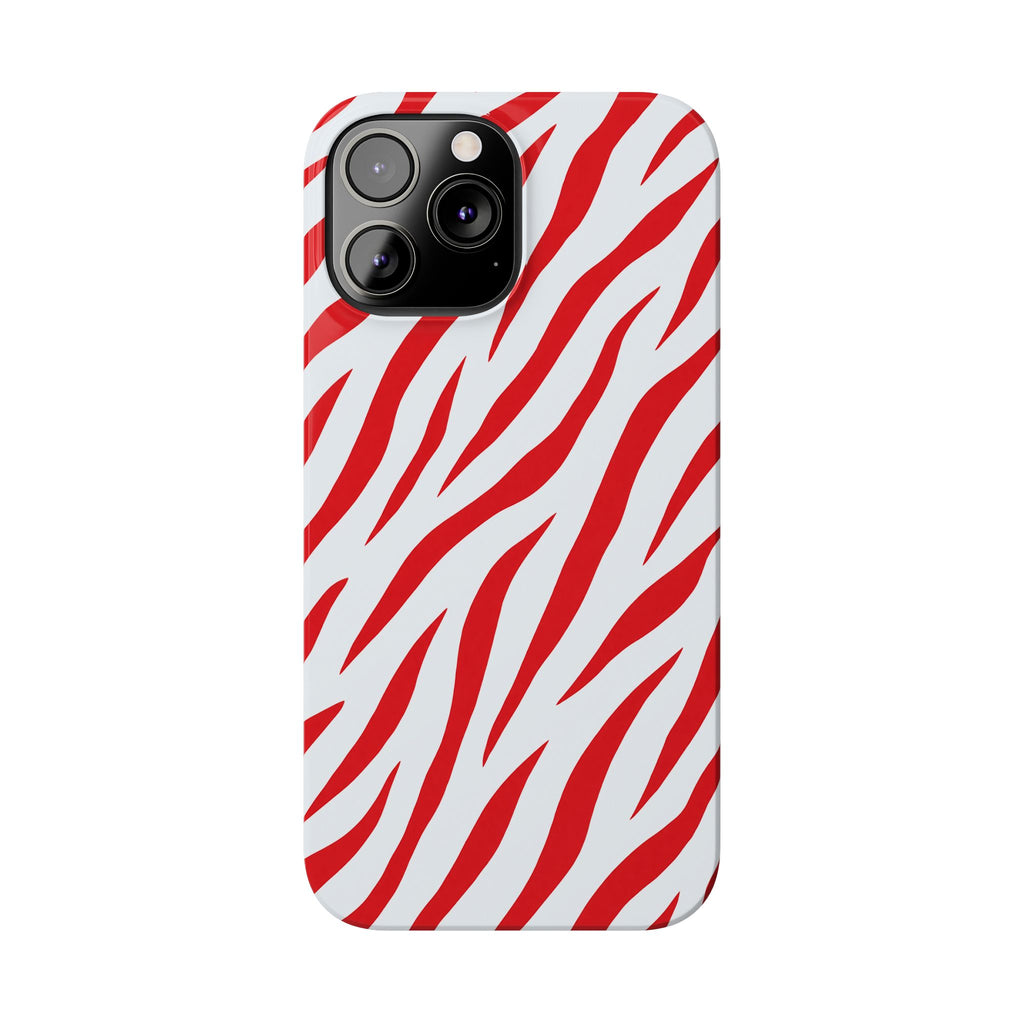 Red Zebra — Slim iphone Case