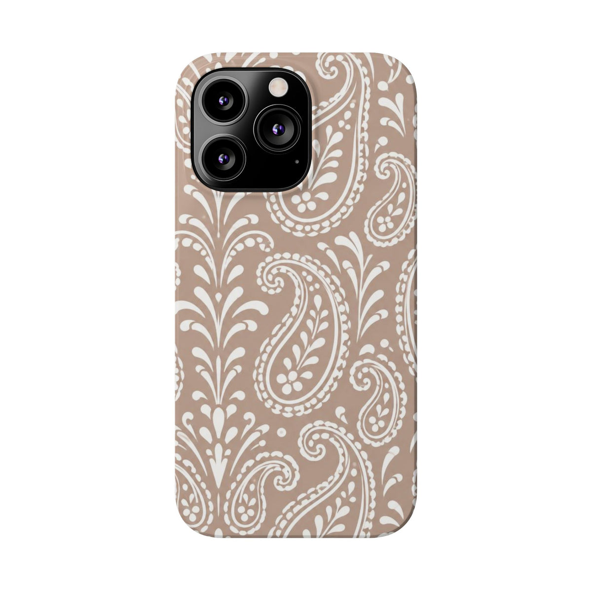 Beige Paisley — Slim iphone Case