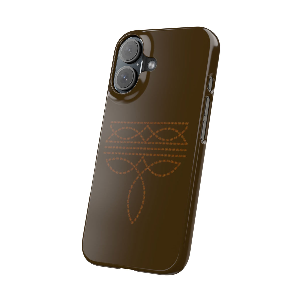 Brown Boot Stitch  — Slim Protective iPhone Cover