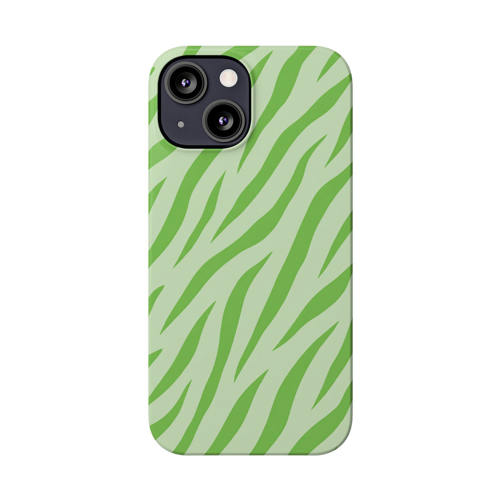 Green Zebra — Slim iphone Case