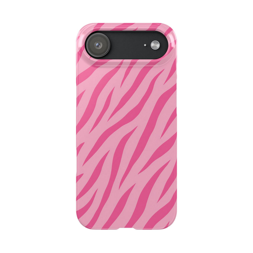 Pink Zebra— Slim iphone Case