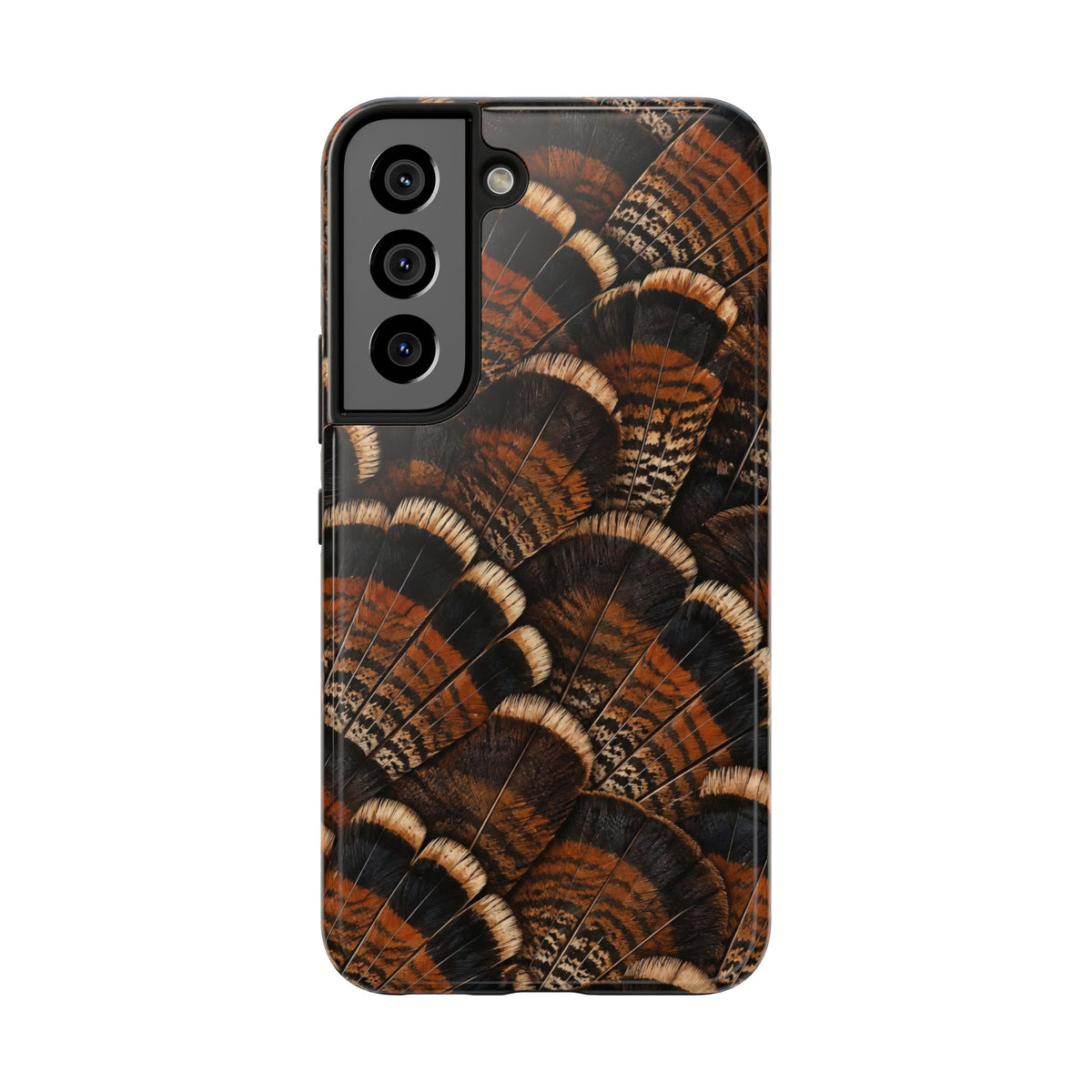 Rustic Turkey Feather Pattern - Tough Phone Case