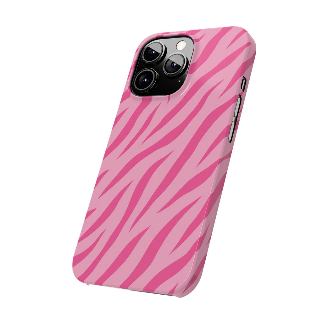 Pink Zebra— Slim iphone Case