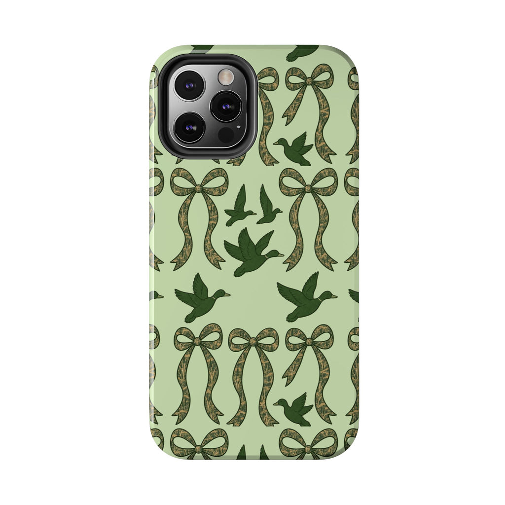 Duck "Cam-bow" - Tough Phone Case (Green)