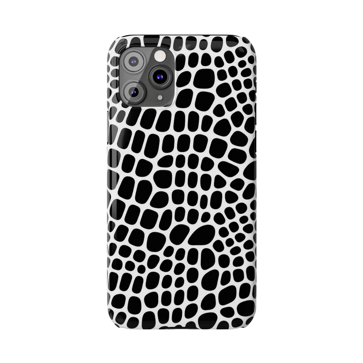 Black and White Gator — Slim iphone Case