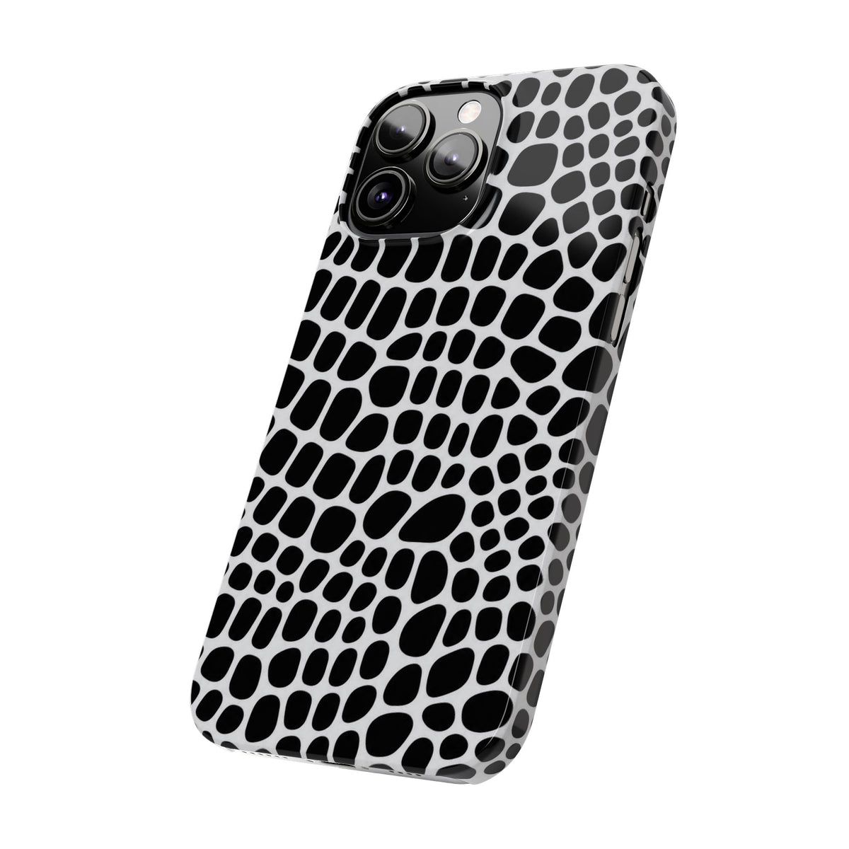 Black and White Gator — Slim iphone Case