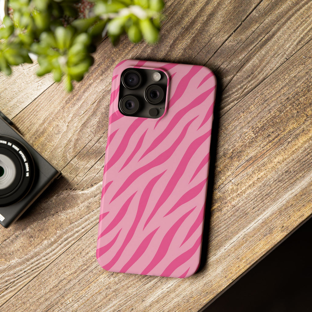 Pink Zebra— Slim iphone Case