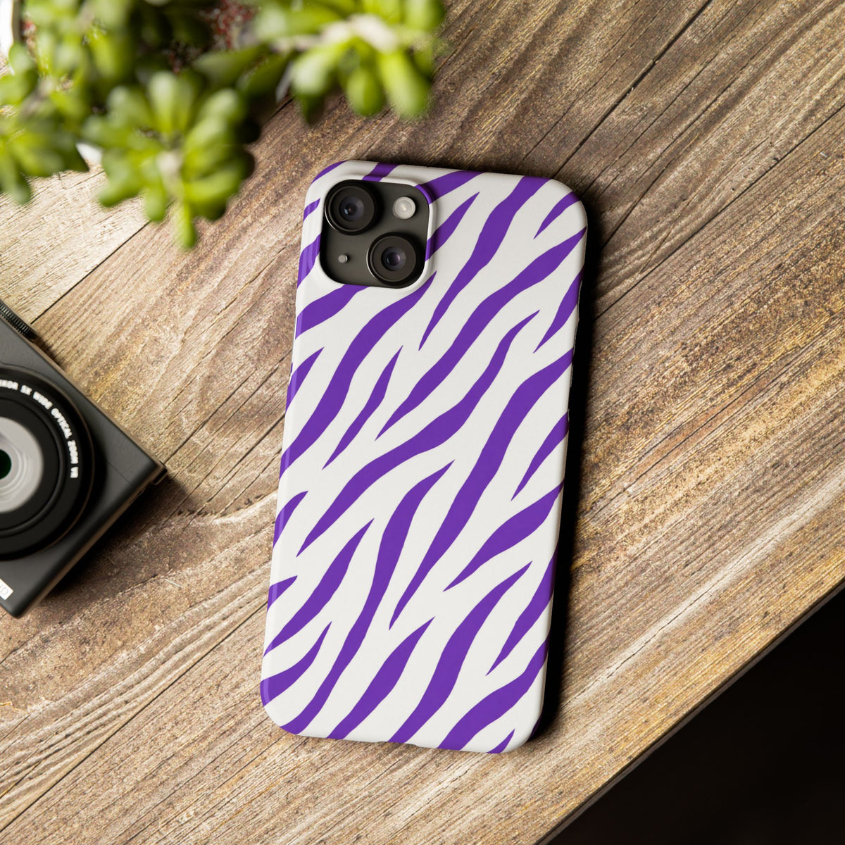Purple Zebra  — Slim iphone Case