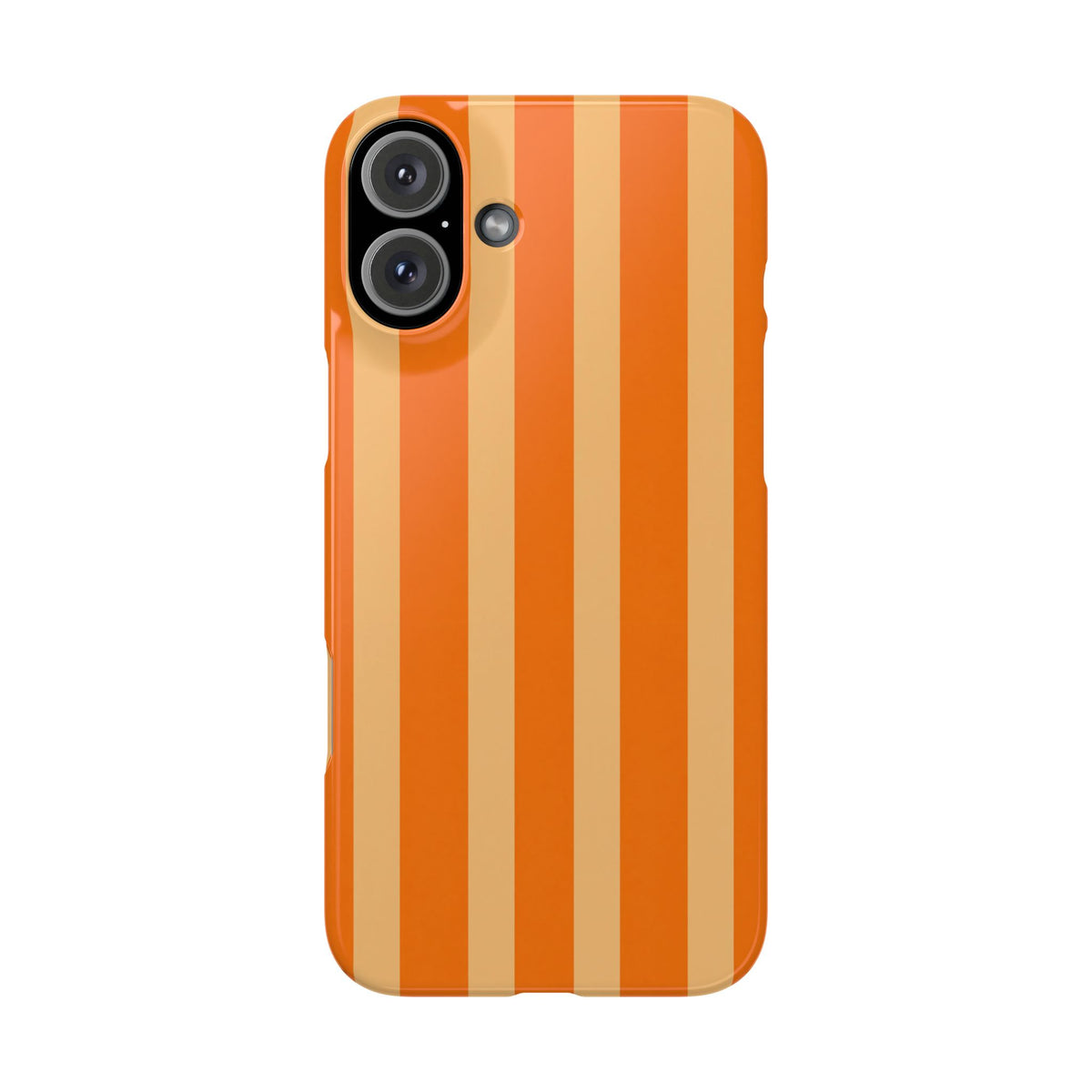 Retro Orange Stripes - Slim iphone Case