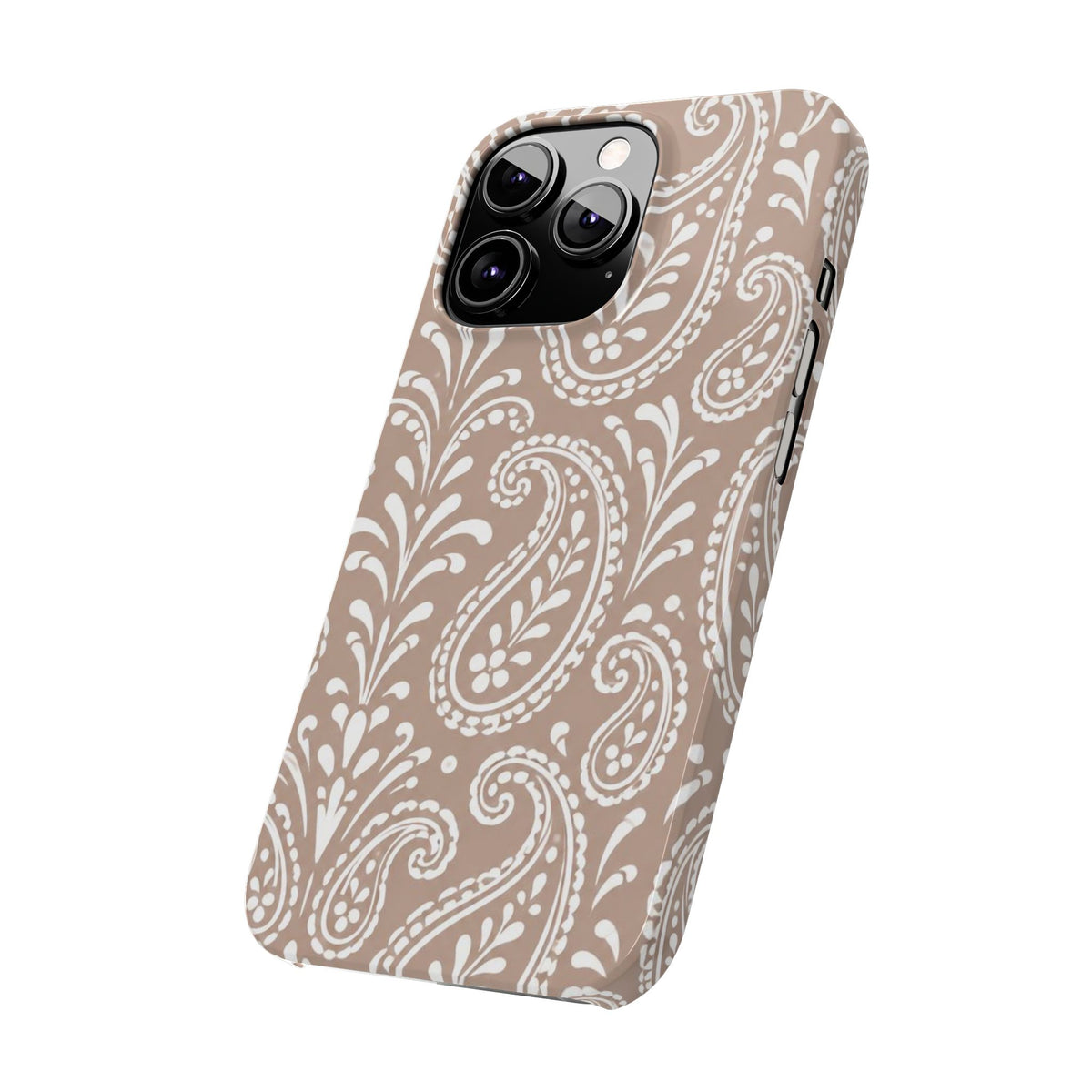 Beige Paisley — Slim iphone Case