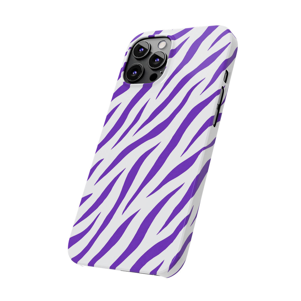Purple Zebra  — Slim iphone Case