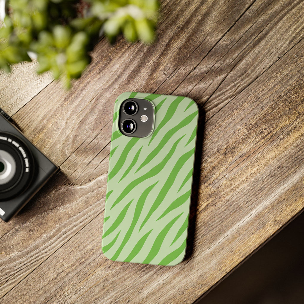 Green Zebra — Slim iphone Case