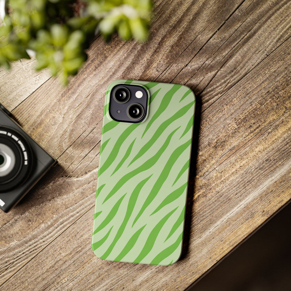 Green Zebra — Slim iphone Case
