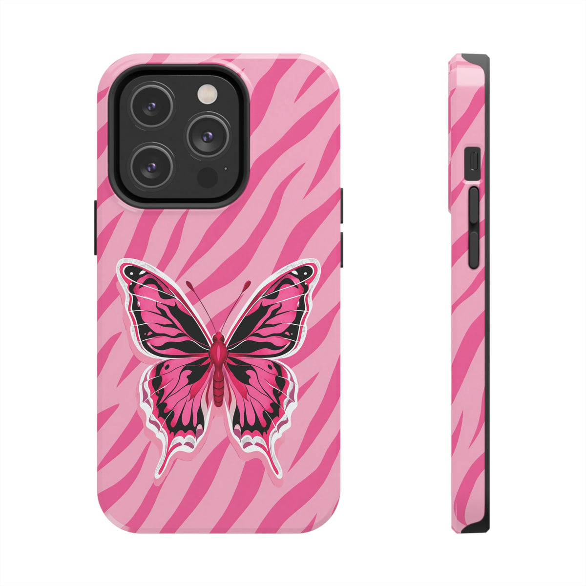 Pink Butterfly - Tough Phone Case