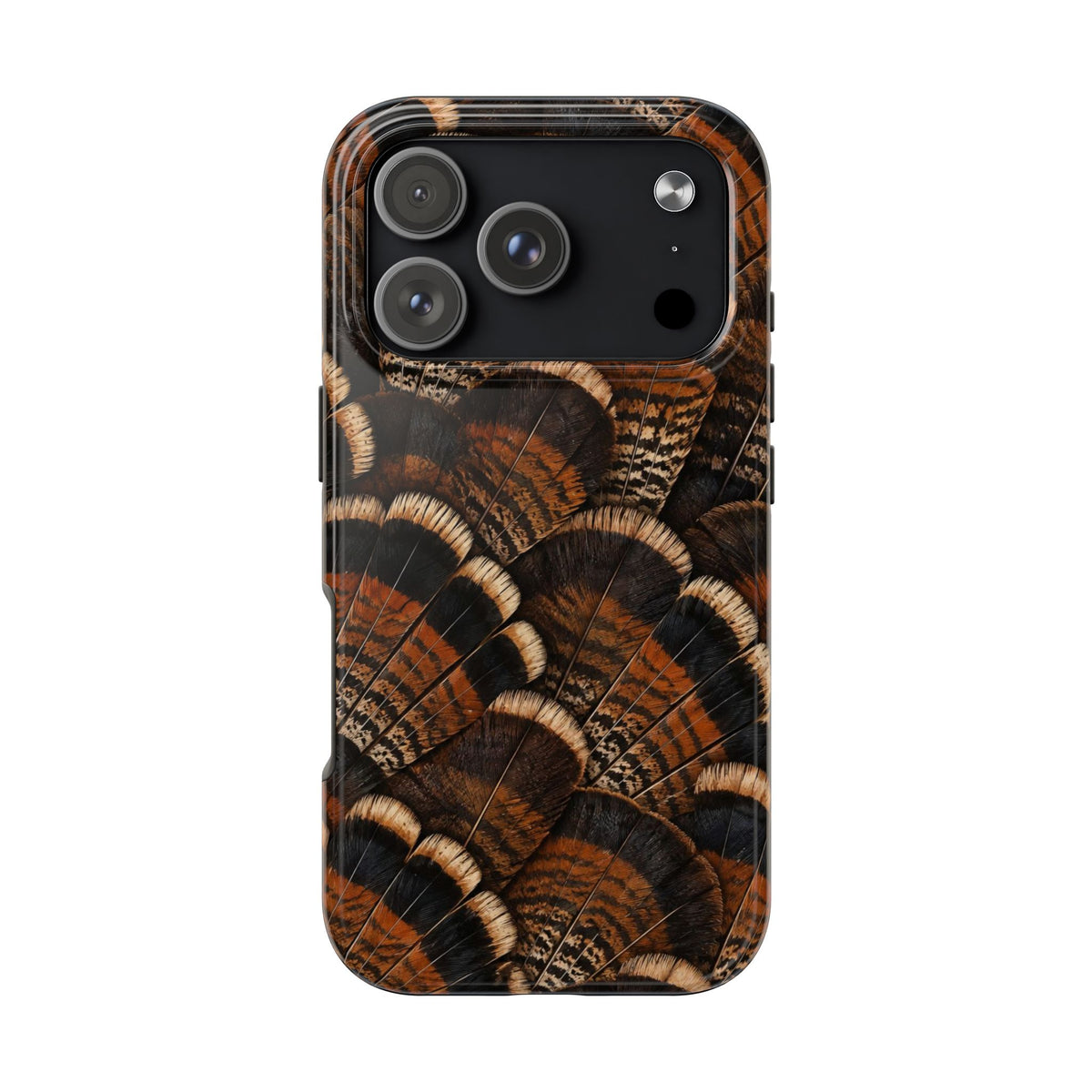 Rustic Turkey Feather Pattern - Tough Phone Case
