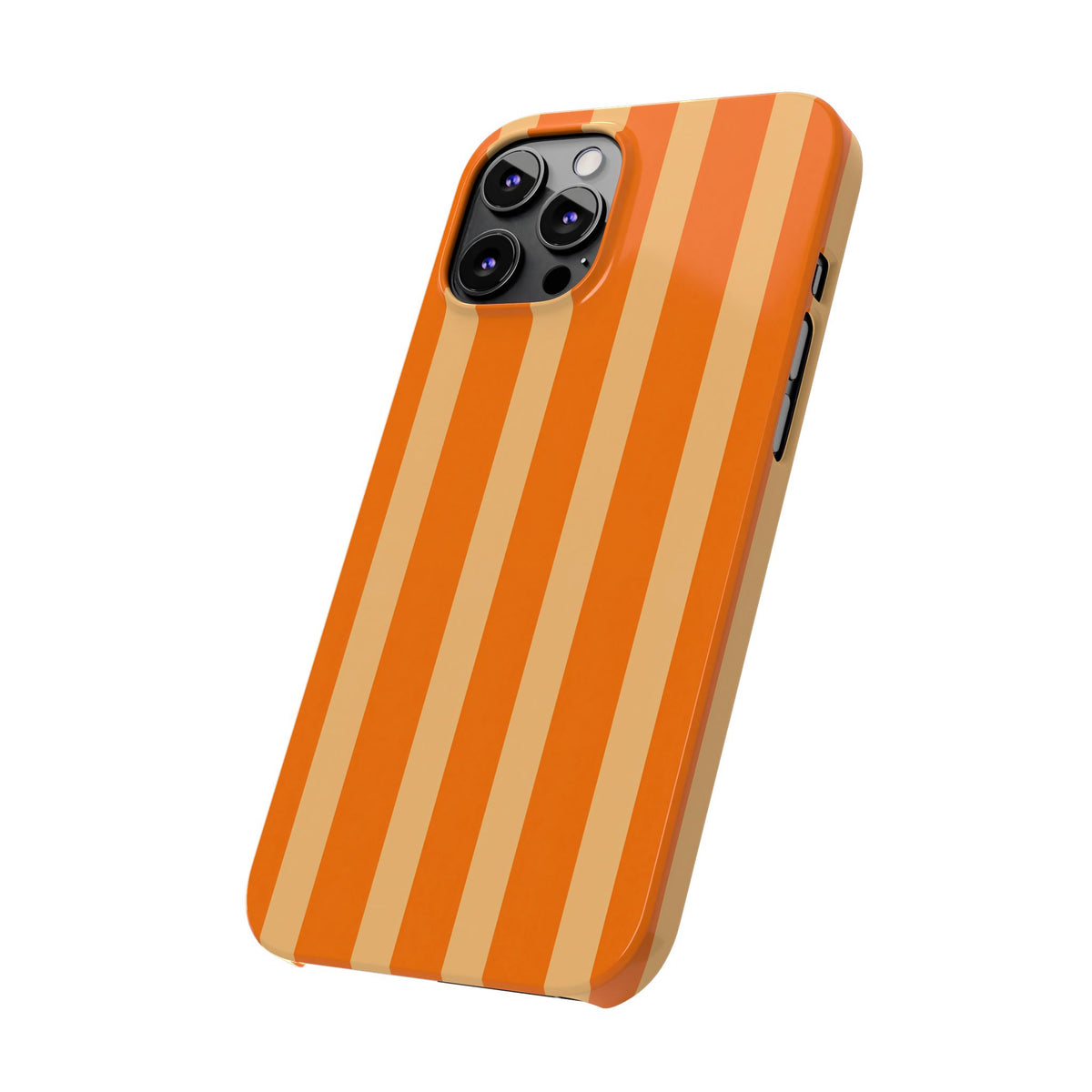 Retro Orange Stripes - Slim iphone Case