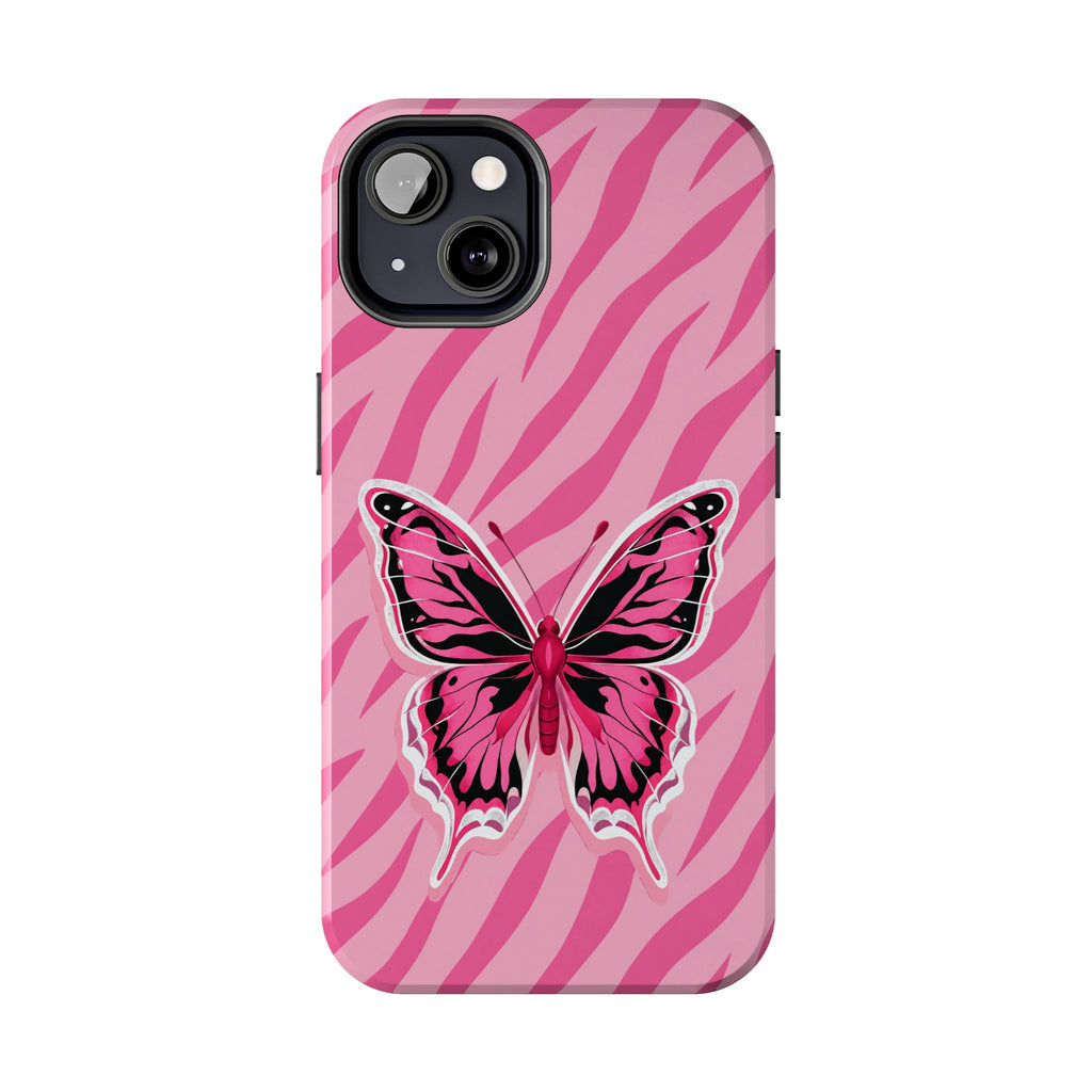Pink Butterfly - Tough Phone Case
