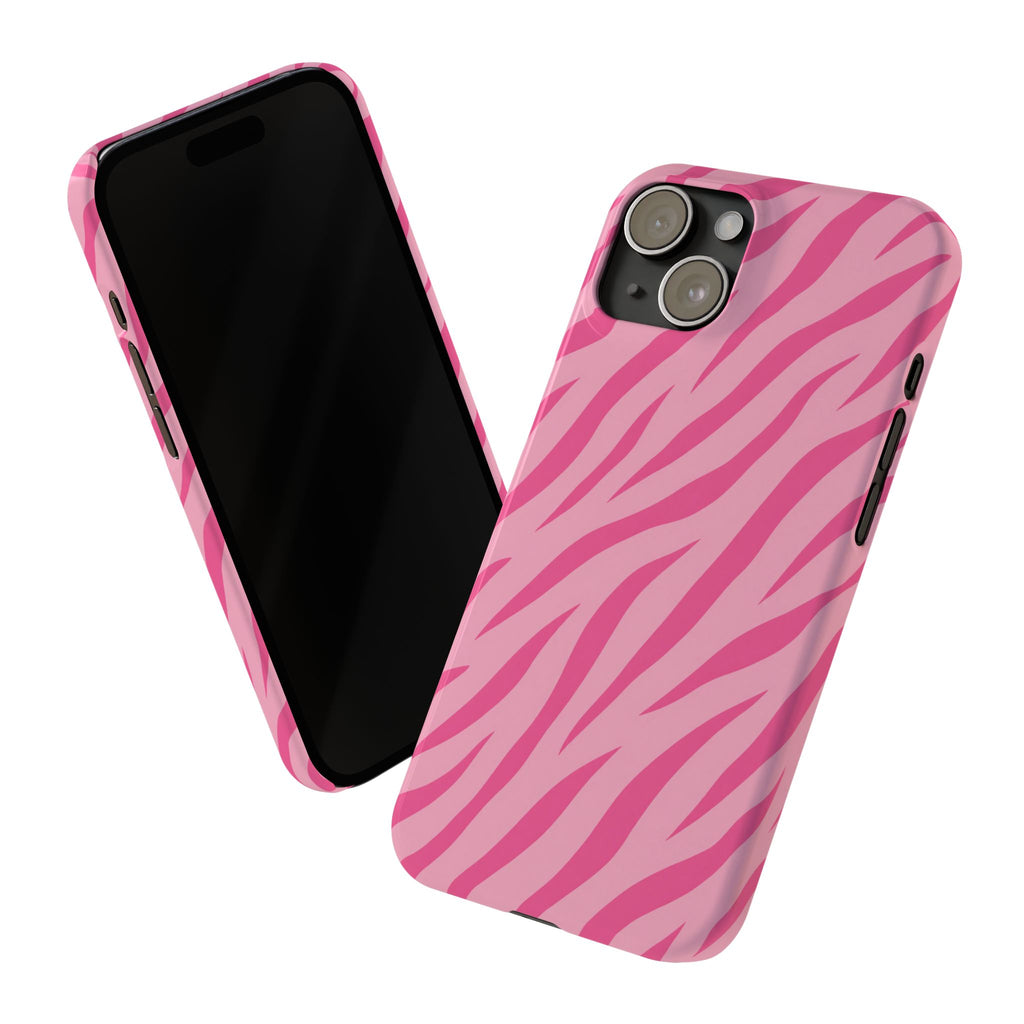 Pink Zebra— Slim iphone Case
