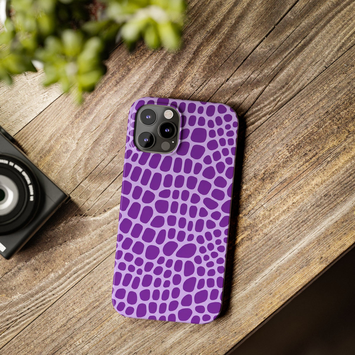 Purple Gator - Slim iphone Case