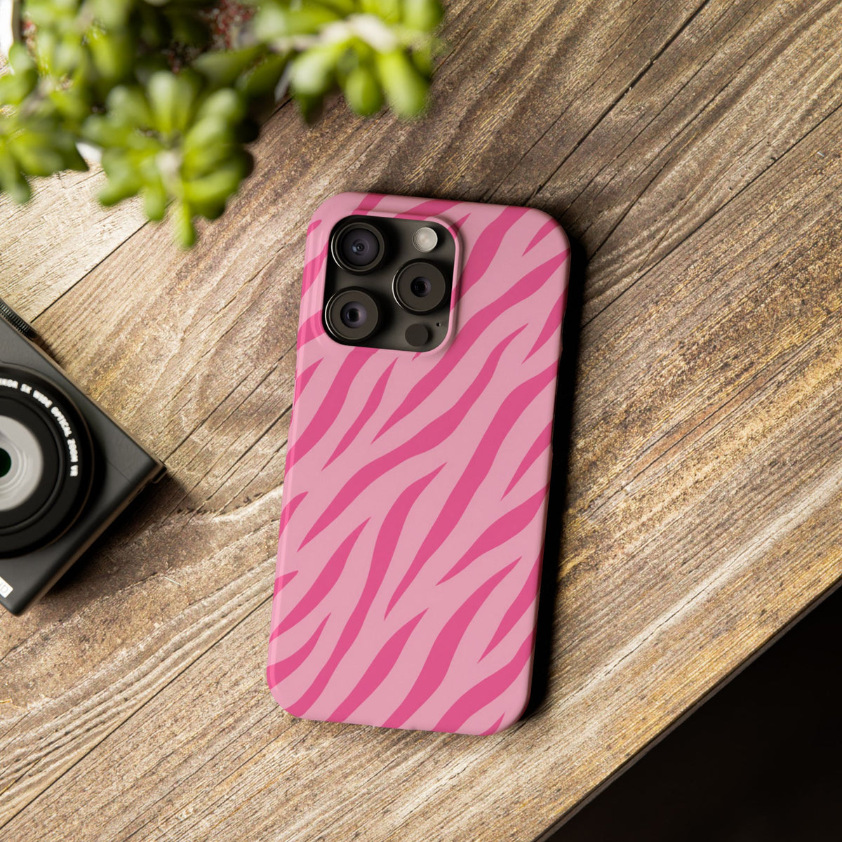 Pink Zebra— Slim iphone Case