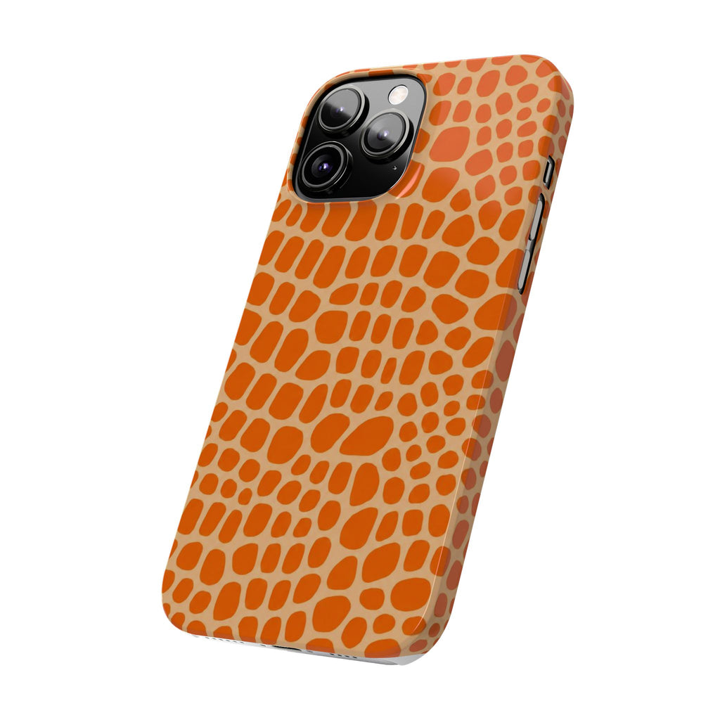 Orange Gator— Slim iphone Case