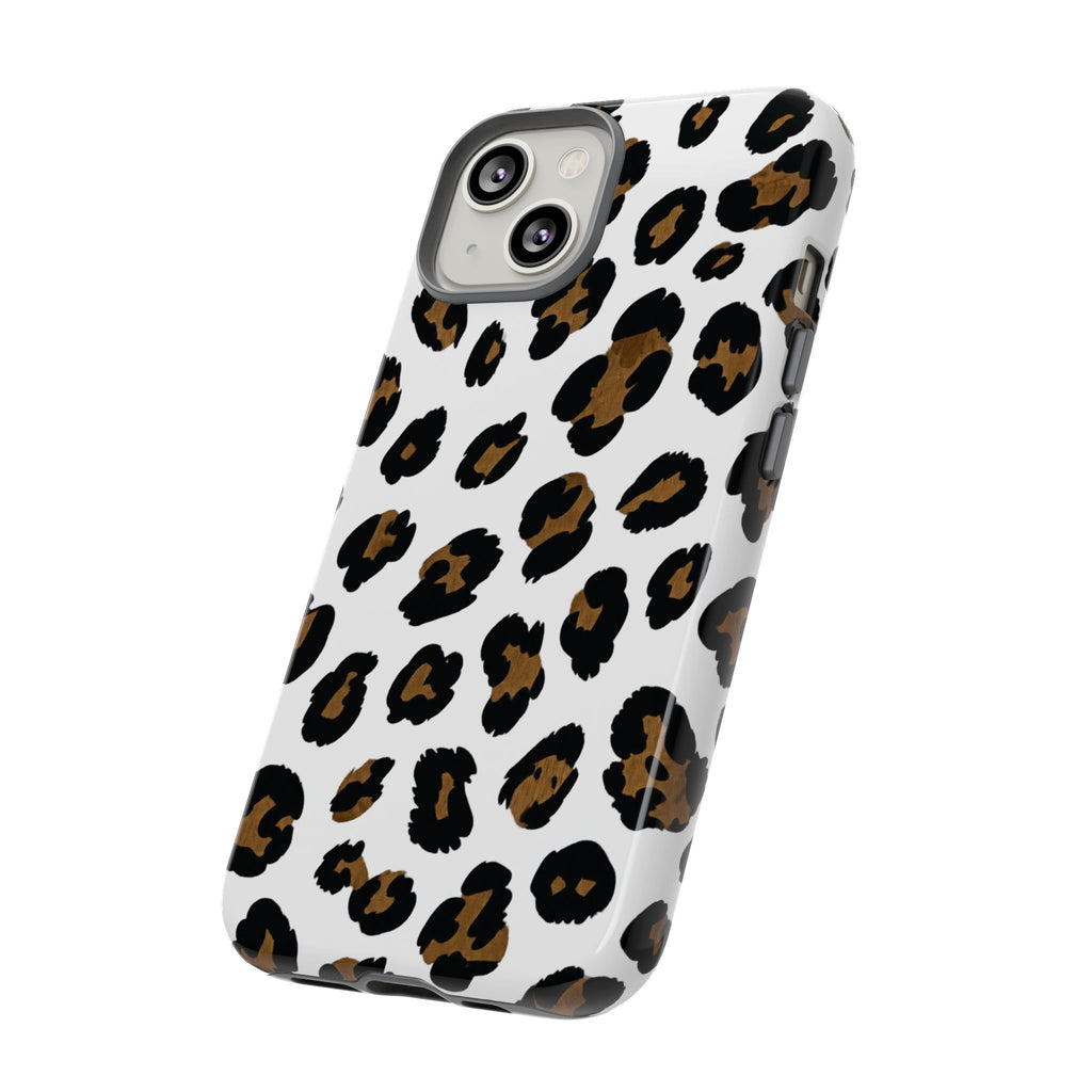 White Classic Leopard — Tough iphone case