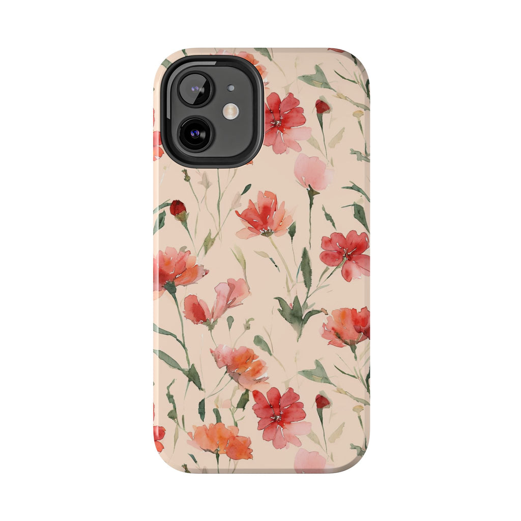 Floral Watercolor — Tough Phone Case