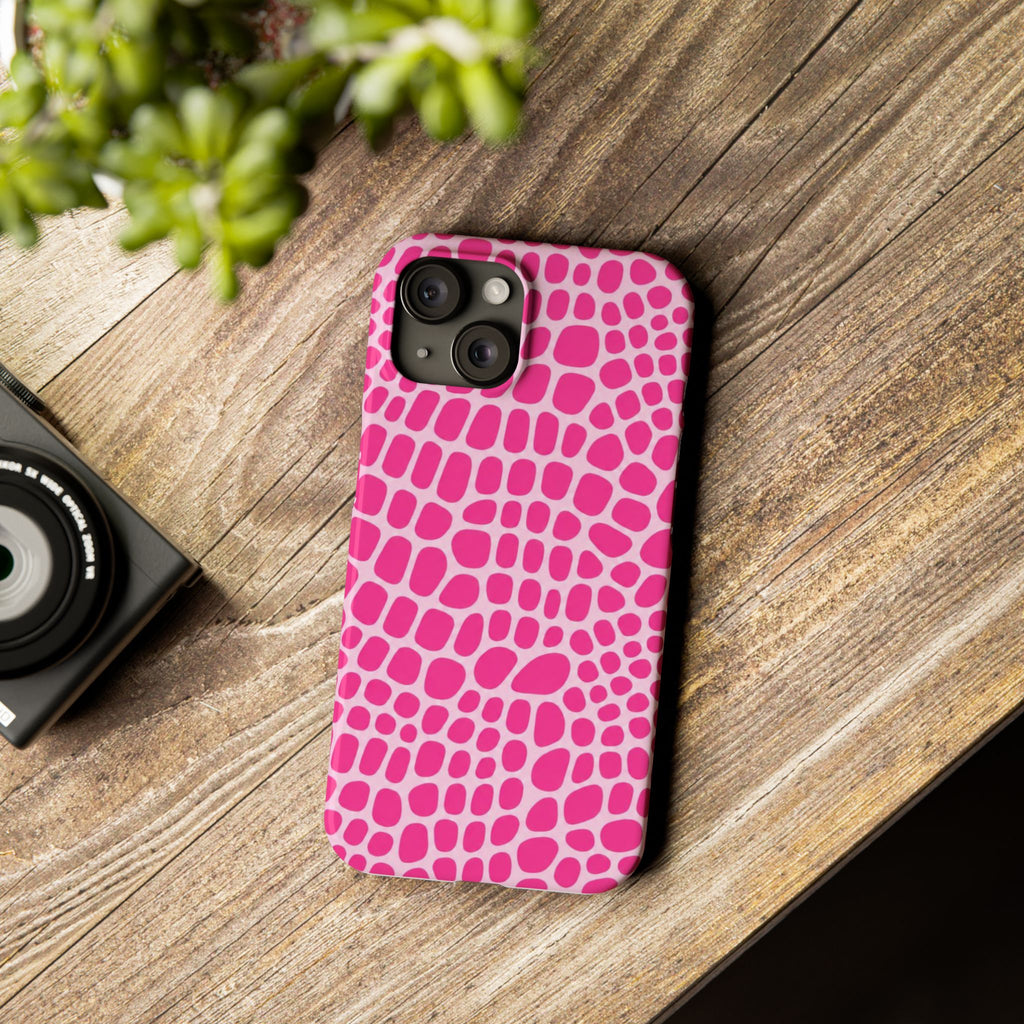 Pink Gator — Slim iphone Case