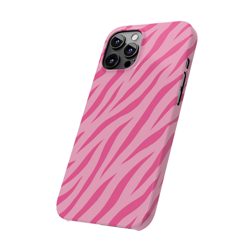 Pink Zebra— Slim iphone Case