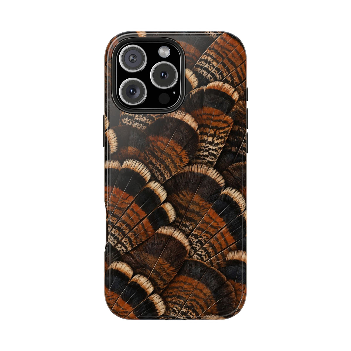 Rustic Turkey Feather Pattern - Tough Phone Case
