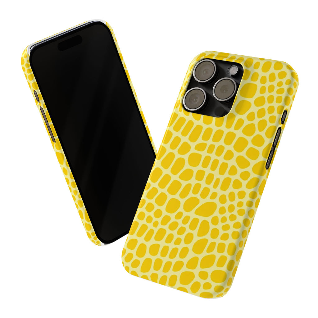 Yellow Gator — Slim iphone Case