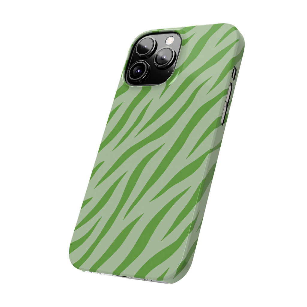 Green Zebra — Slim iphone Case