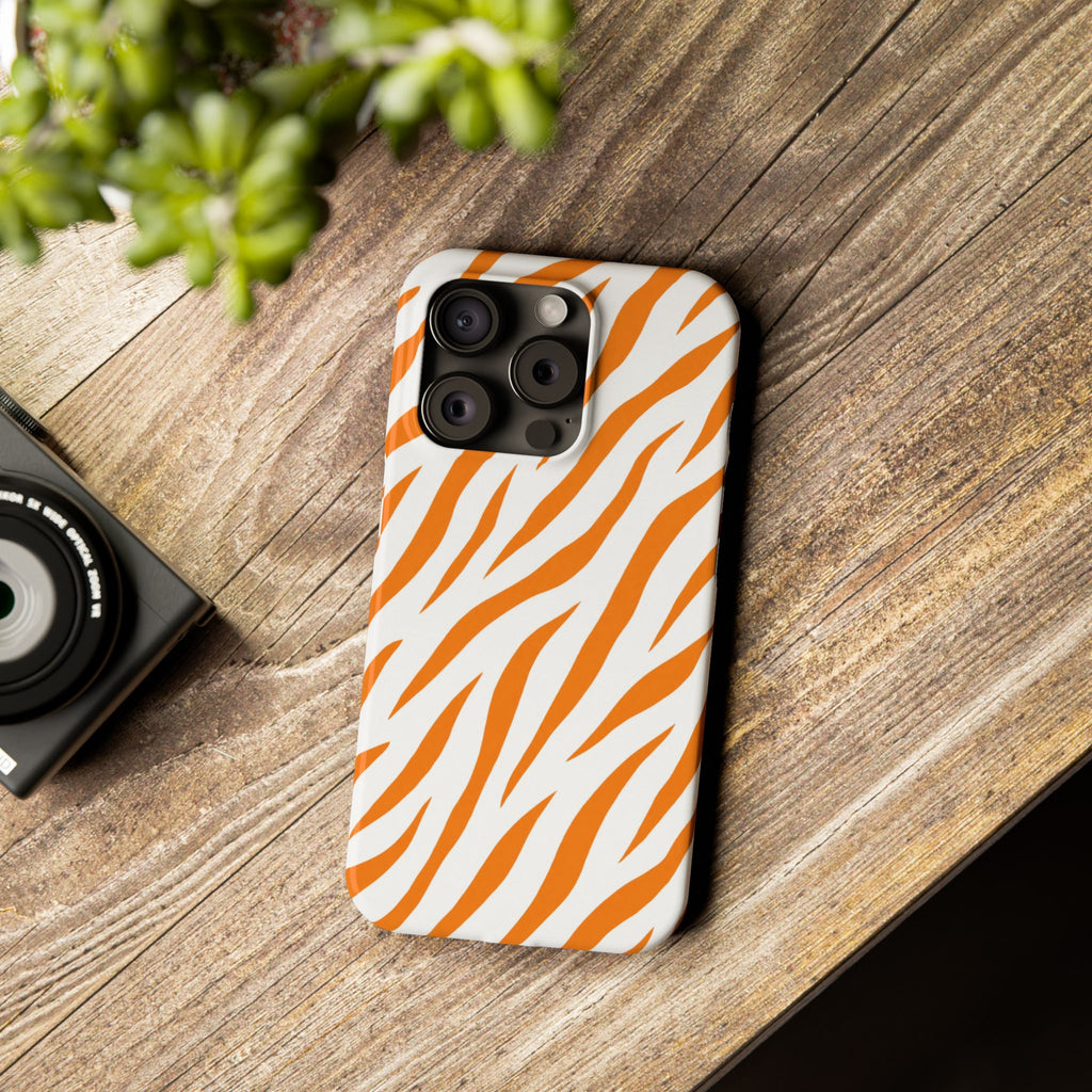 Orange Zebra— Slim iphone Case